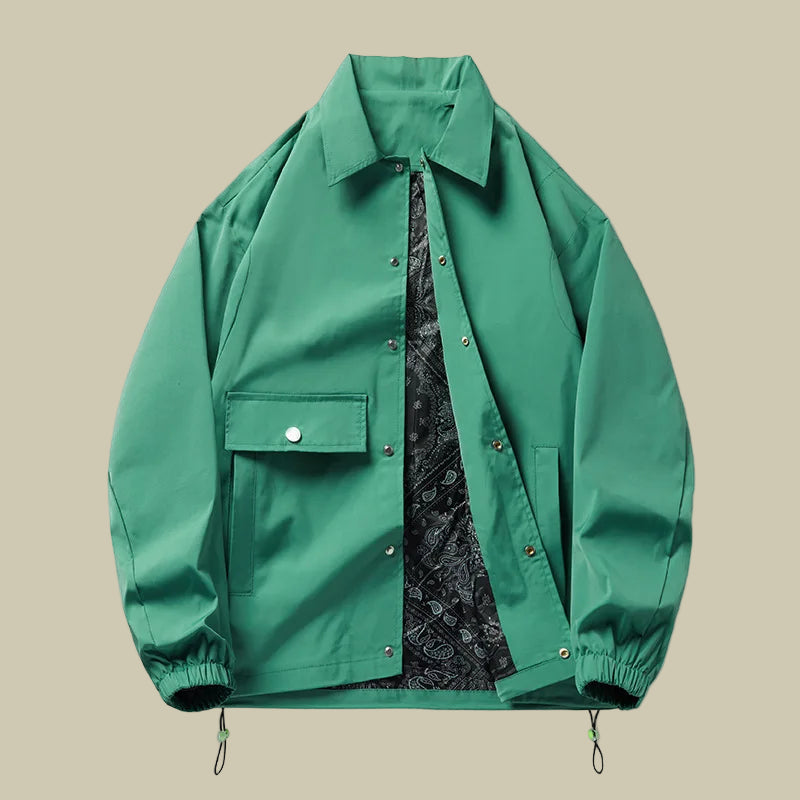 Collective Oversized - Men's Windbreaker Urban Navy Nylon