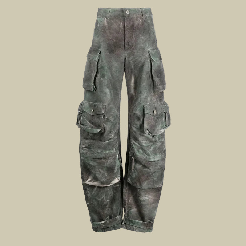 Collective Oversized - Men's Cargo Pants Dirty Camo Cotton