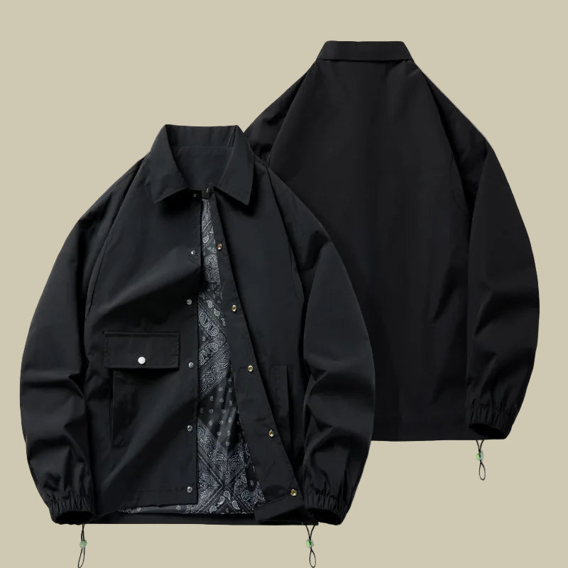 Collective Oversized - Men's Windbreaker Urban Navy Nylon