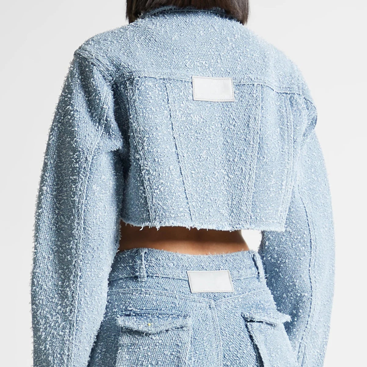 Collective Oversized - Women's Distressed Blue Cotton 2 Piece