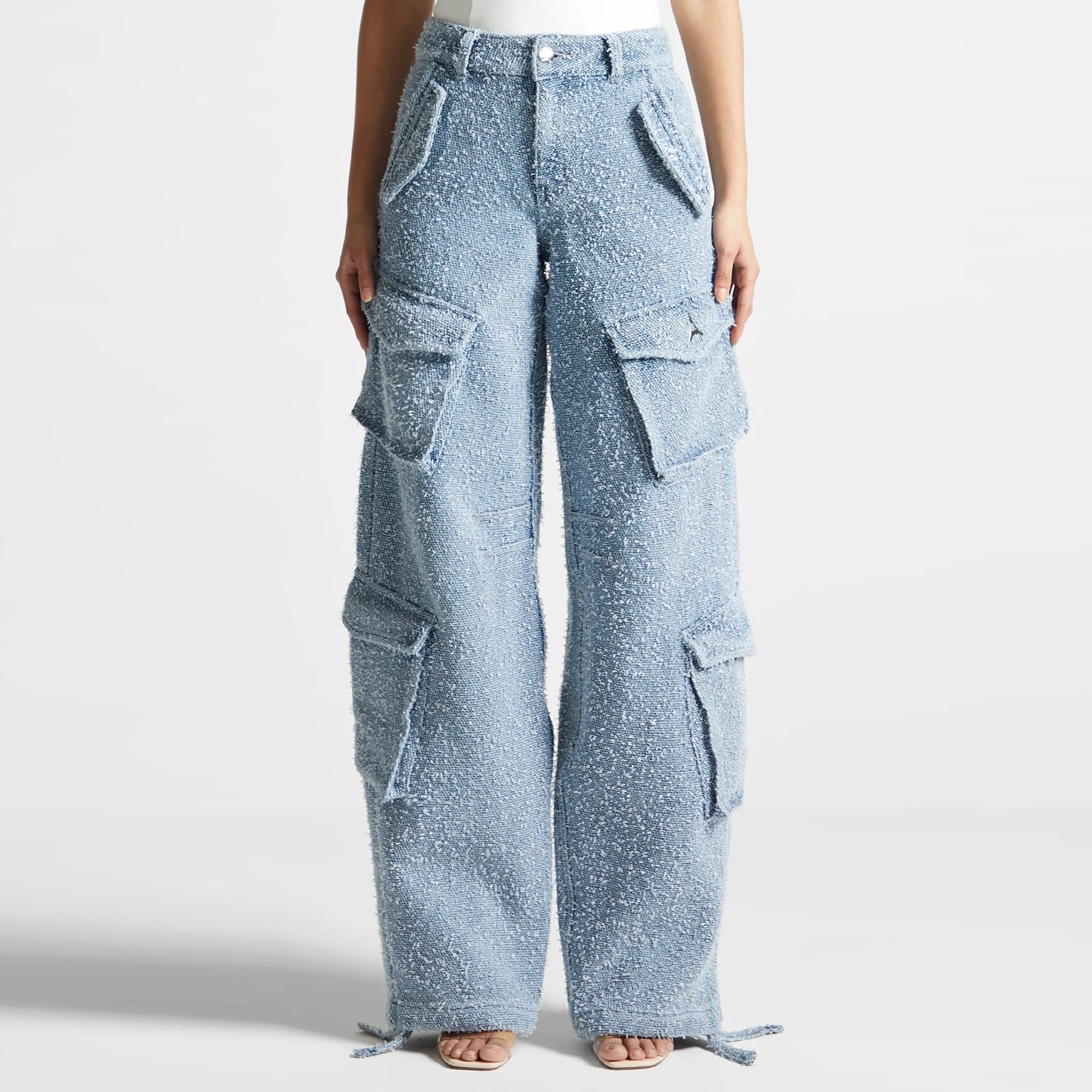 Collective Oversized - Women's Distressed Blue Cotton 2 Piece