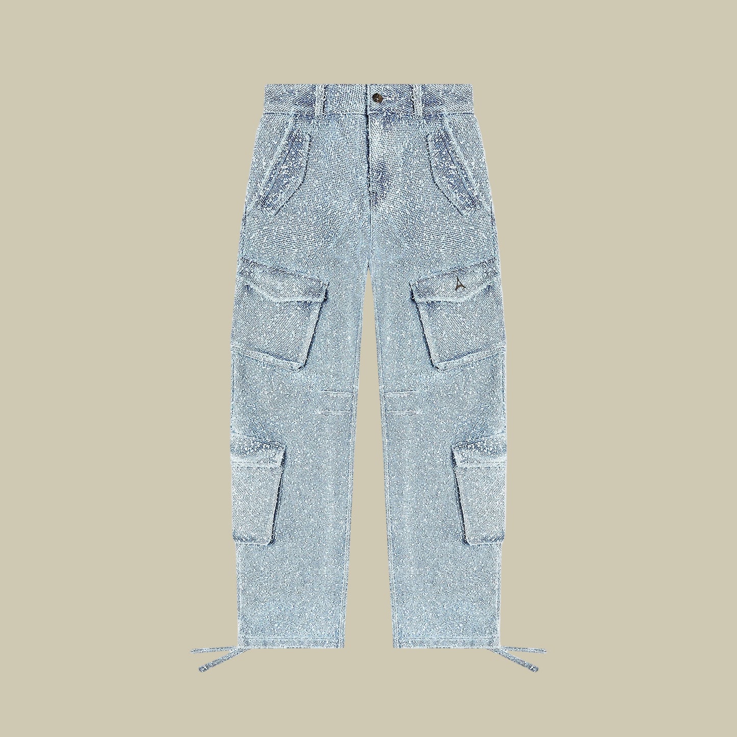 Collective Oversized - Women's Distressed Blue Cotton 2 Piece