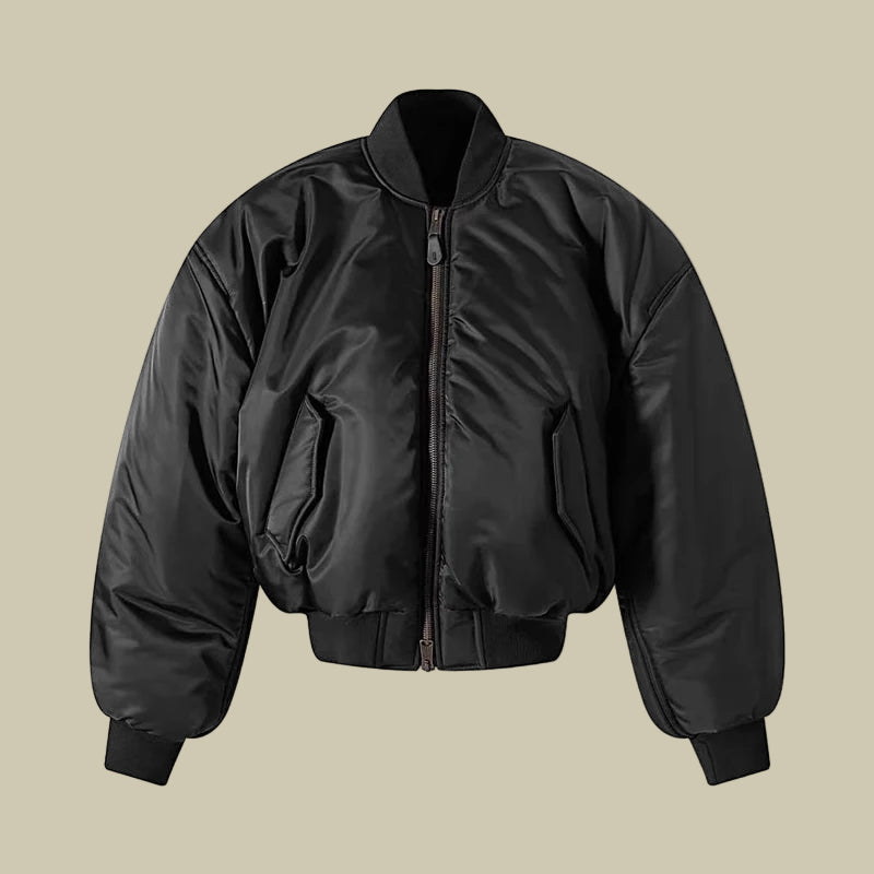 Collective Oversized - Men's Puffy Bomber Jacket Nylon