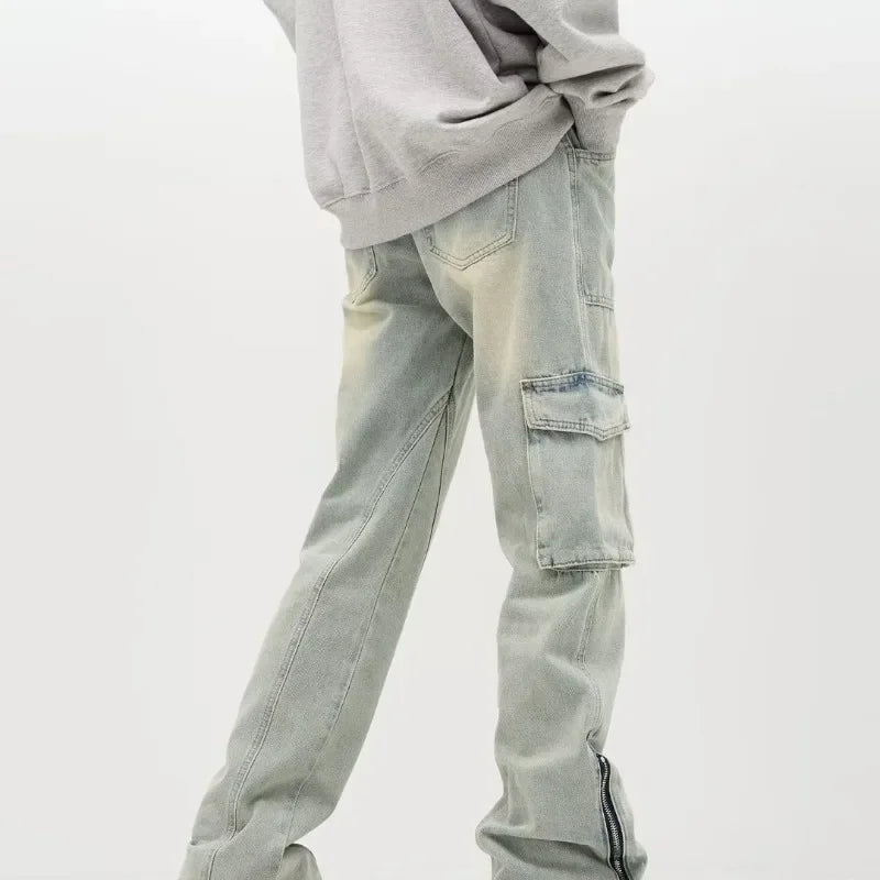 Collective Oversized - Men's Cargo Pants Urban Cotton Black