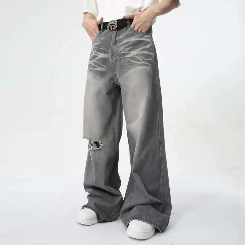 Collective Oversized - Men's Denim Jeans Indigo Wide Leg
