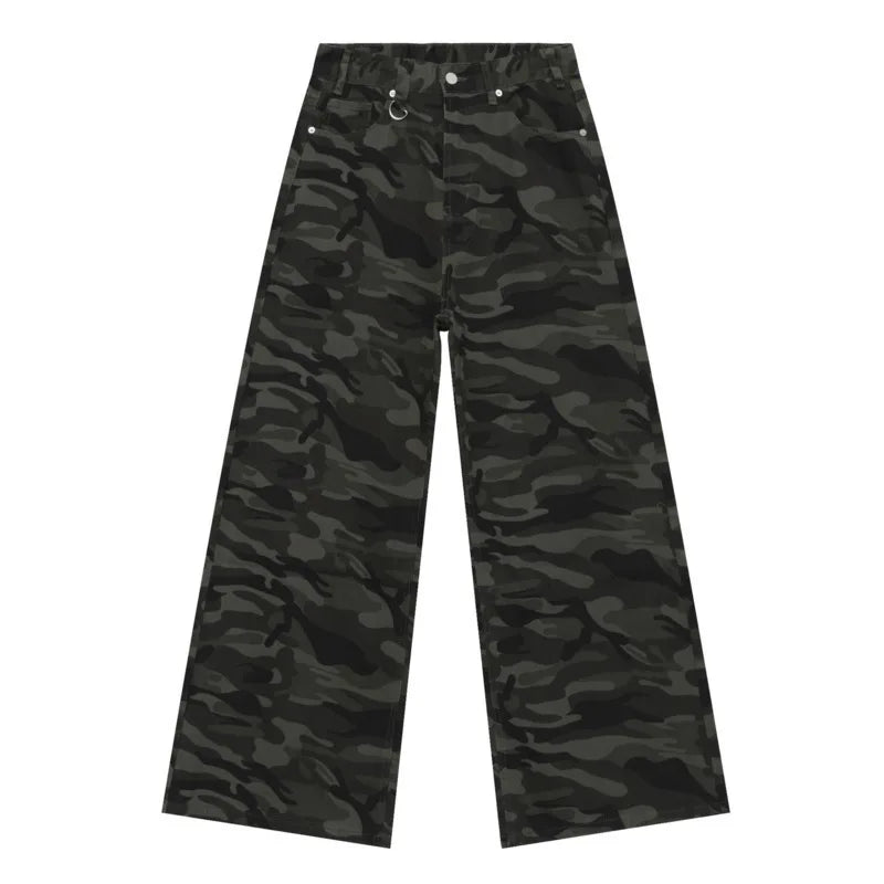 Collective Oversized - Men's Wide Leg Jeans Indigo Denim