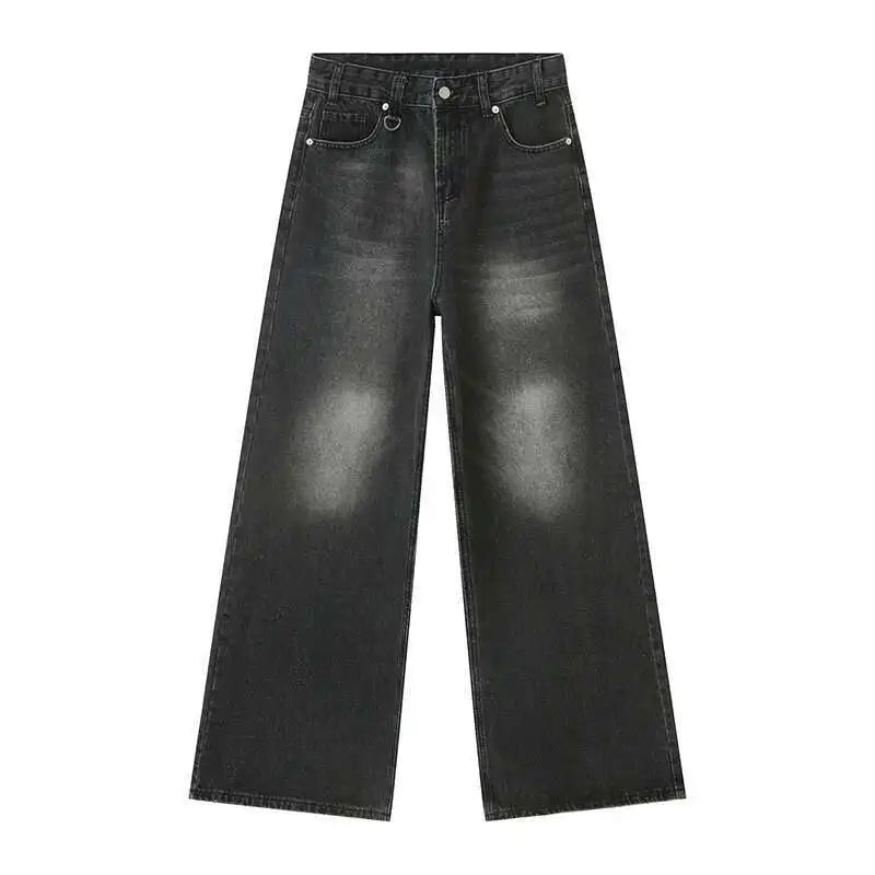 Collective Oversized - Men's Wide Leg Jeans Indigo Denim