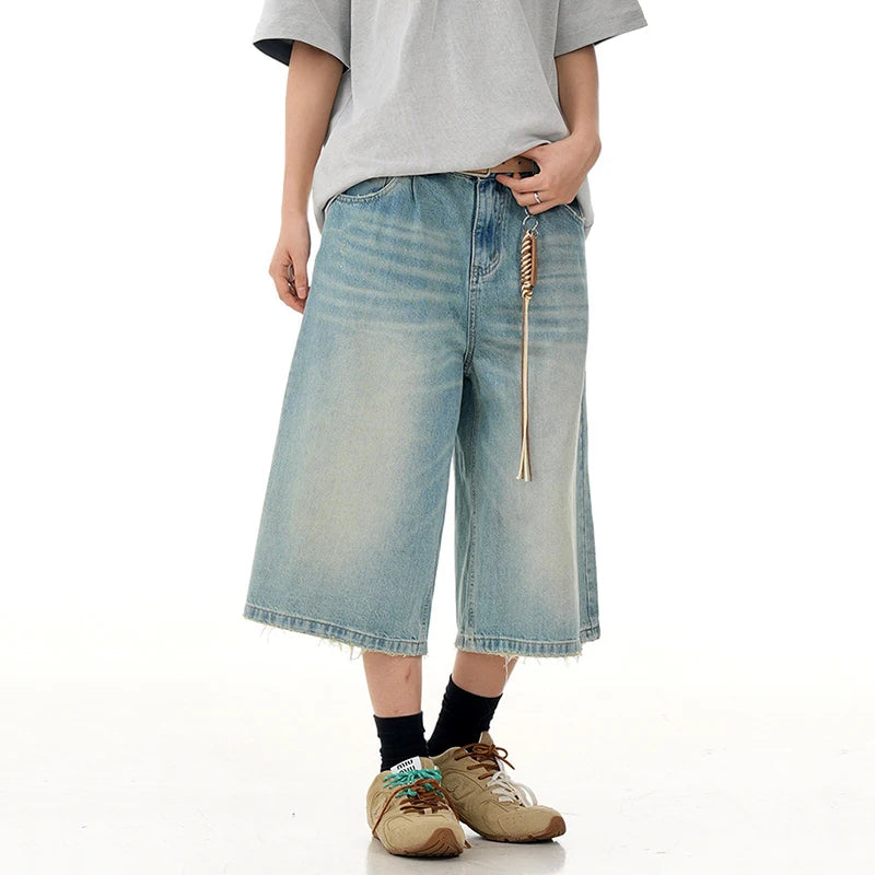 Collective Oversized - Men's Blue Oversized Denim Shorts