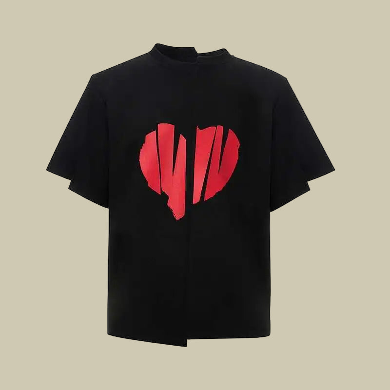 Collective Oversized - Men's Ripped Heart Tee