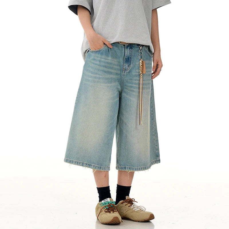Collective Oversized - Men's Blue Oversized Denim Shorts