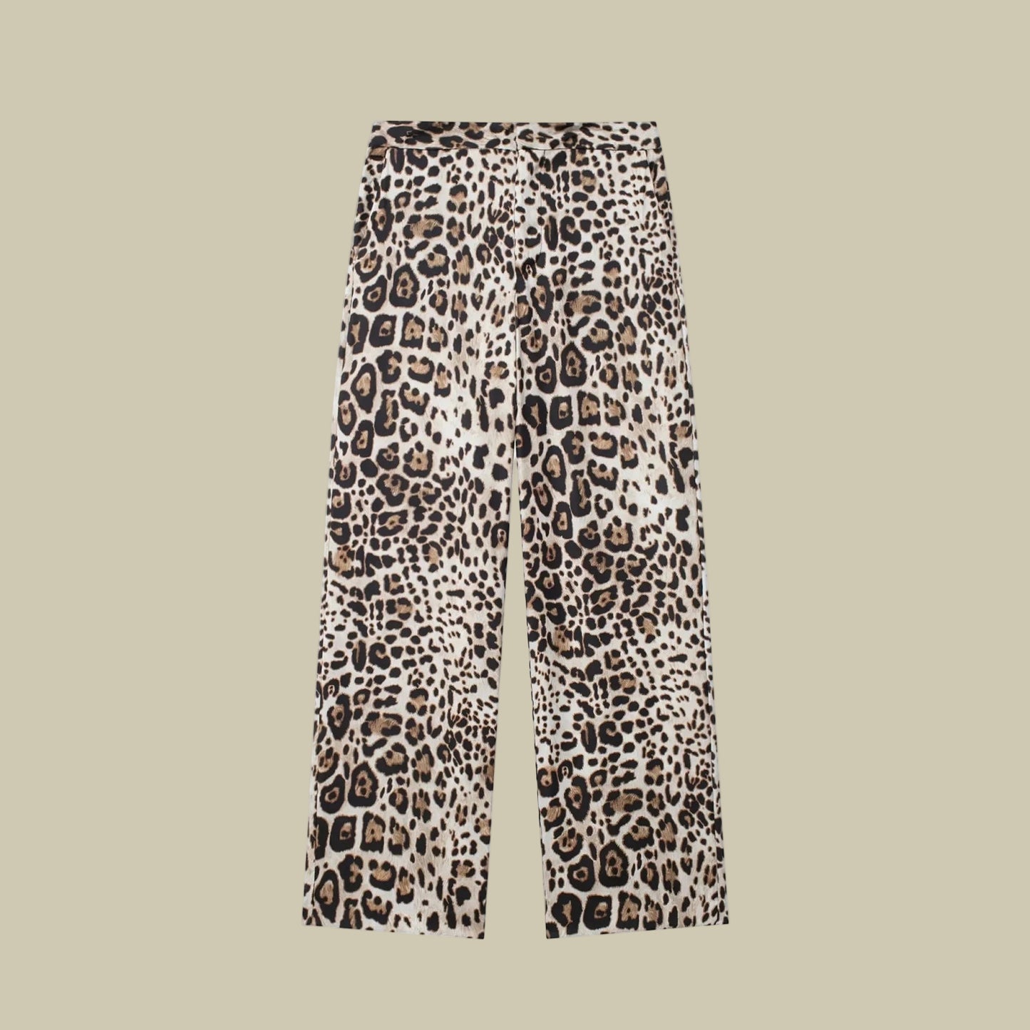 Collective Oversized - Women's Leopard 2pc Women Cotton Tan