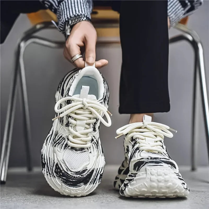 Collective Oversized - Women's ZebraSneakersBoldCanvasBlack