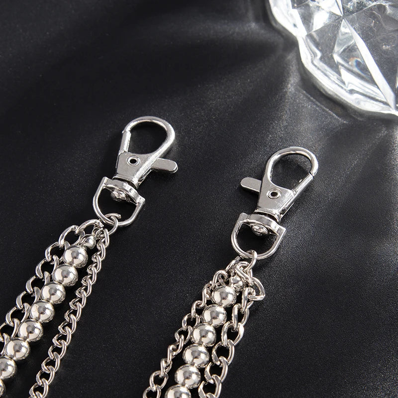 Collective Oversized - Unisex Pants Chain Metal Silver
