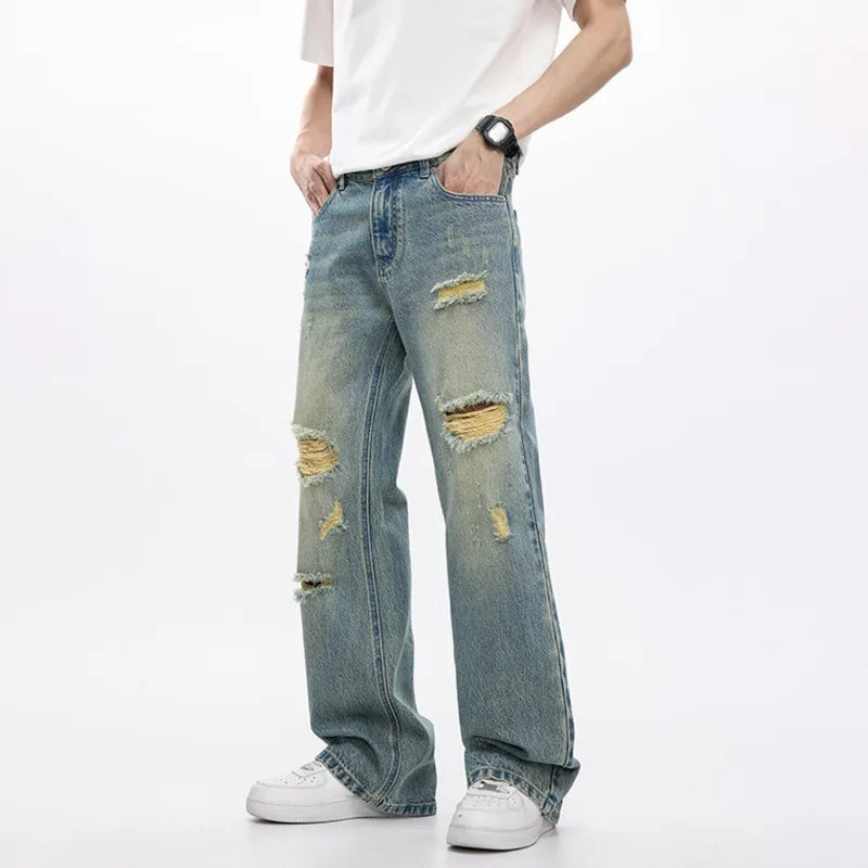 Collective Oversized - Men's Indigo Denim Loose Fit Pants