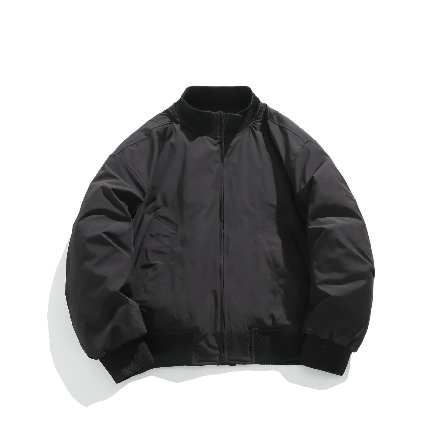 Collective Oversized - Men's Bomber Jacket Nylon Black Easy