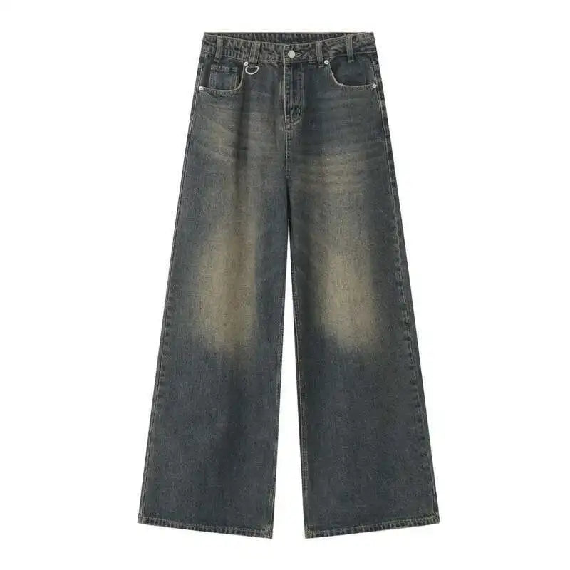 Collective Oversized - Men's Wide Leg Jeans Indigo Denim
