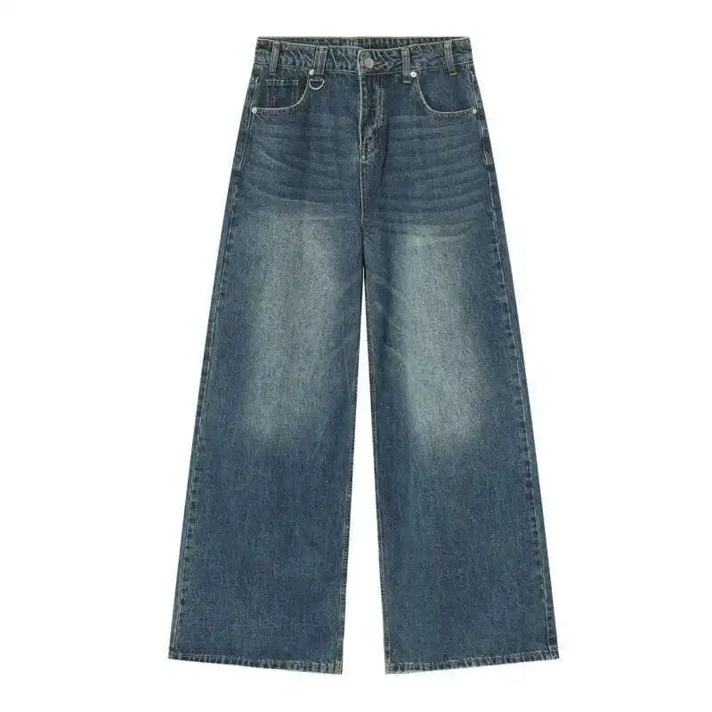 Collective Oversized - Men's Wide Leg Jeans Indigo Denim