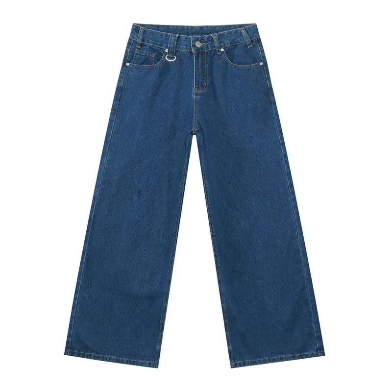 Collective Oversized - Men's Wide Leg Jeans Indigo Denim