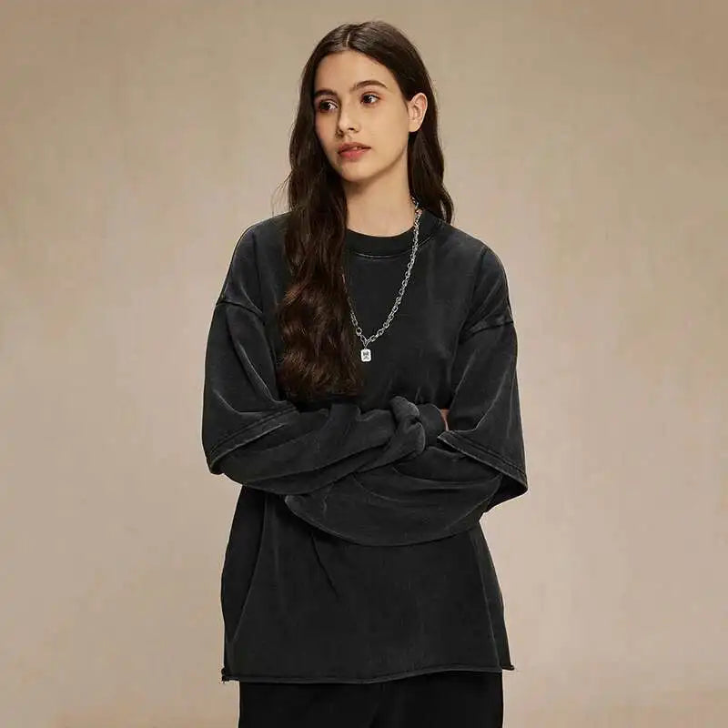 Collective Oversized - Unisex Long Double Sleeve Tee