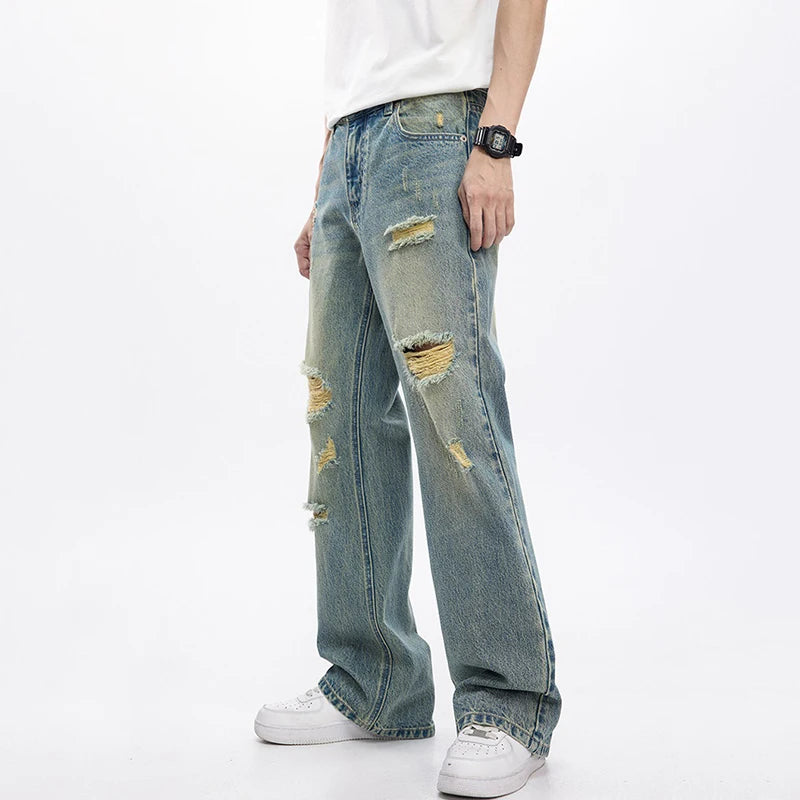 Collective Oversized - Men's Indigo Denim Loose Fit Pants