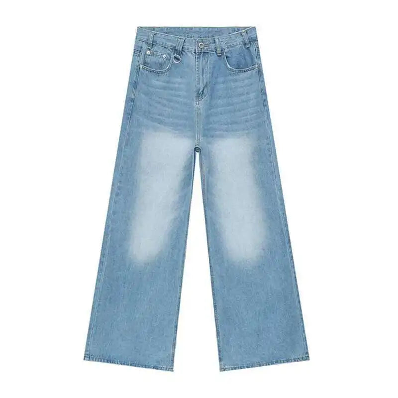 Collective Oversized - Men's Wide Leg Jeans Indigo Denim