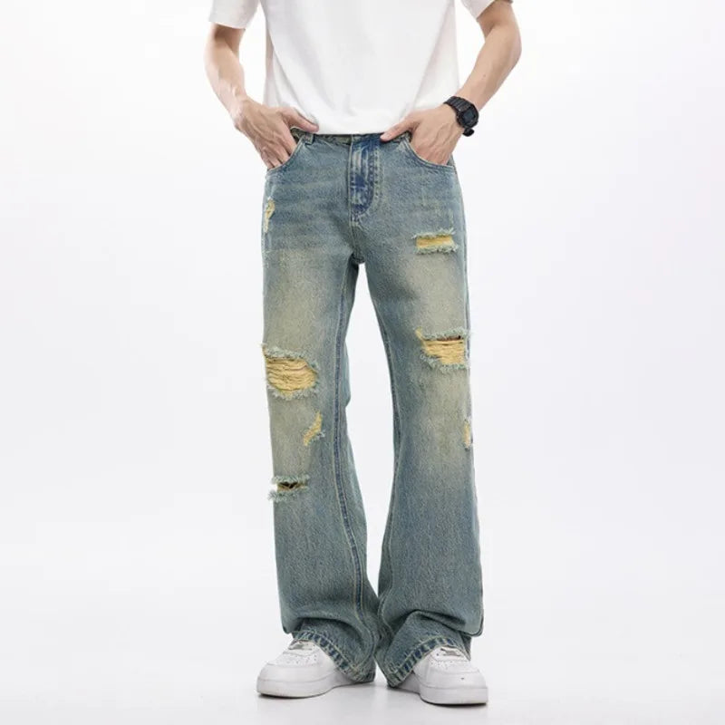 Collective Oversized - Men's Indigo Denim Loose Fit Pants