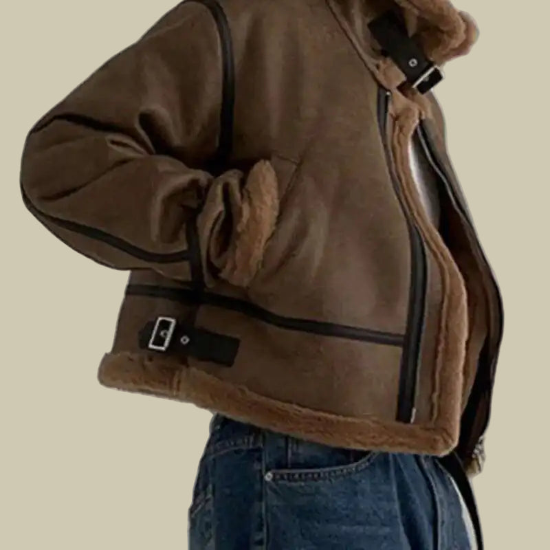 Collective Oversized - Men's Leather Coat Padded Black