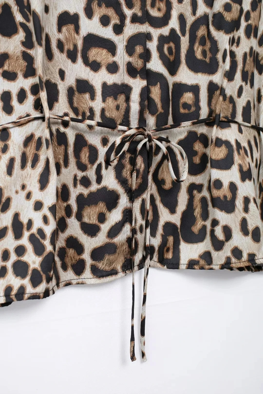 Collective Oversized - Women's Leopard 2pc Women Cotton Tan