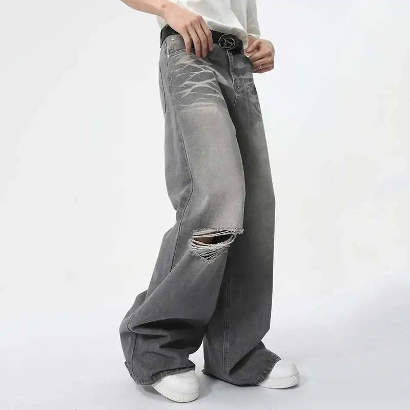 Collective Oversized - Men's Denim Jeans Indigo Wide Leg