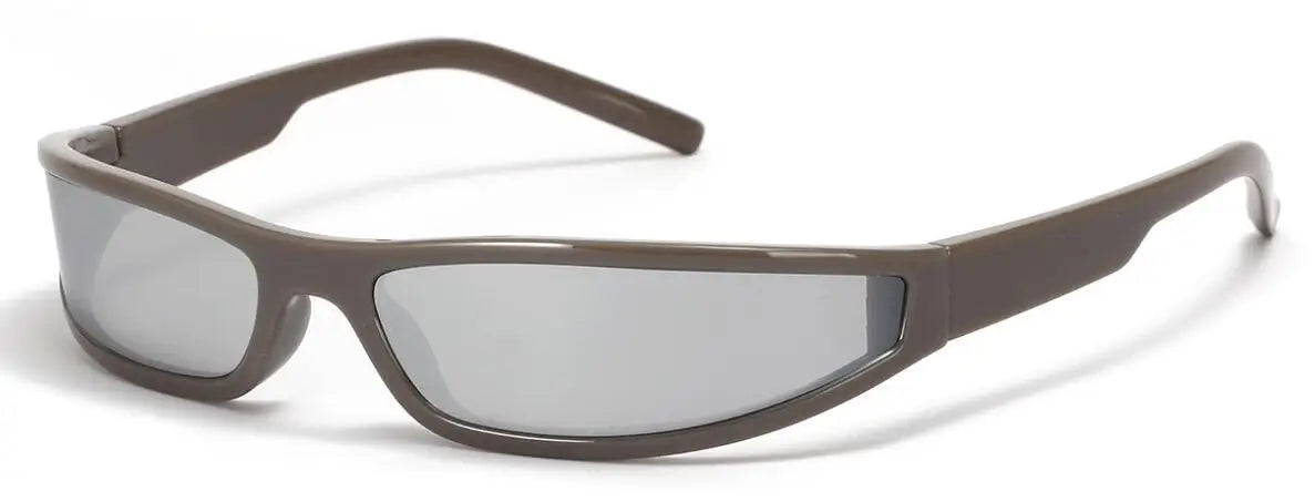Collective Oversized - Women's Narrow Sunglasses Black Poly