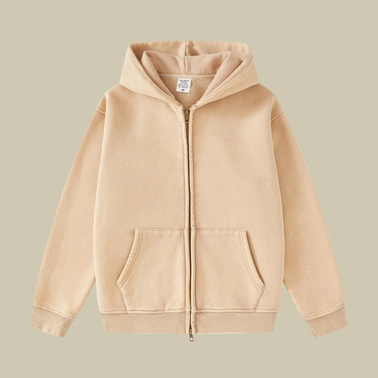 Collective Oversized - Men's Heavyweight Hoodie Fleece Grey