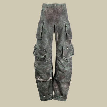 Collective Oversized - Men's Cargo Pants Dirty Camo Cotton