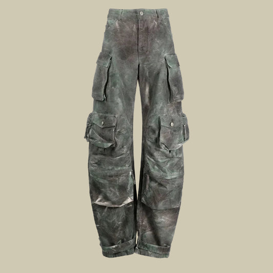 Collective Oversized - Men's Cargo Pants Dirty Camo Cotton