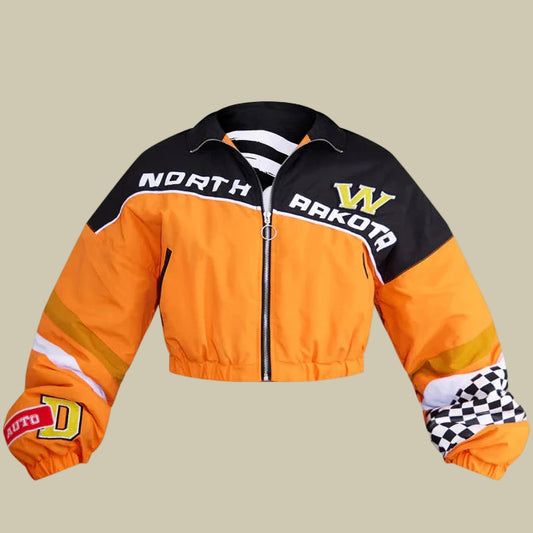 Collective Oversized - Womens RacingJacketCropped Orange Poly