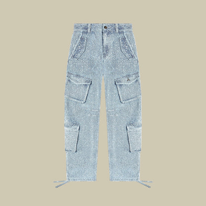 Collective Oversized - Women's Distressed Blue Cotton 2 Piece