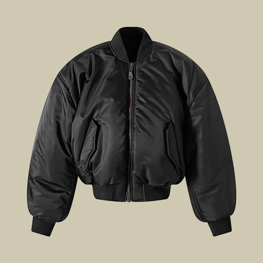 Collective Oversized - Men's Puffy Bomber Jacket Nylon