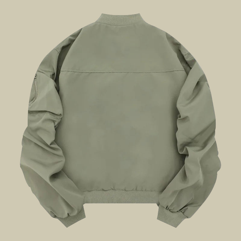 Collective Oversized - Men's Tac Bomber Jacket Black Nylon
