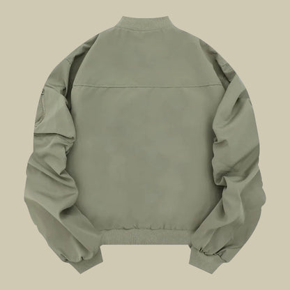 Collective Oversized - Men's Tac Bomber Jacket Black Nylon
