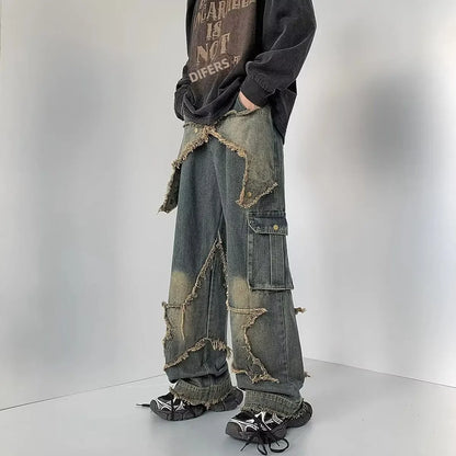 Collective Oversized - Men's Vintage Denim Jeans Navy
