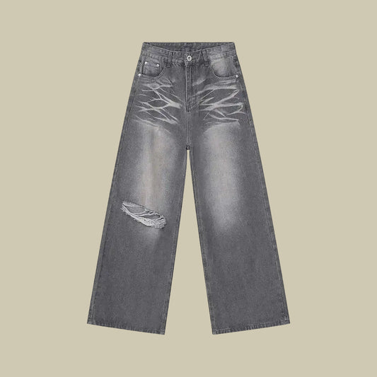 Collective Oversized - Men's Denim Jeans Indigo Wide Leg