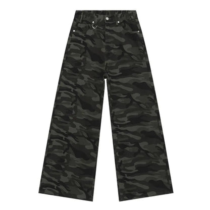 Collective Oversized - Men's Wide Leg Jeans Indigo Denim