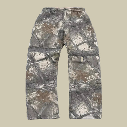Collective Oversized - Women's Retro Camo Pants Green Cotton