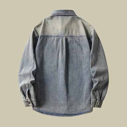 Collective Oversized - Men's Denim Shirt Indigo Relaxed