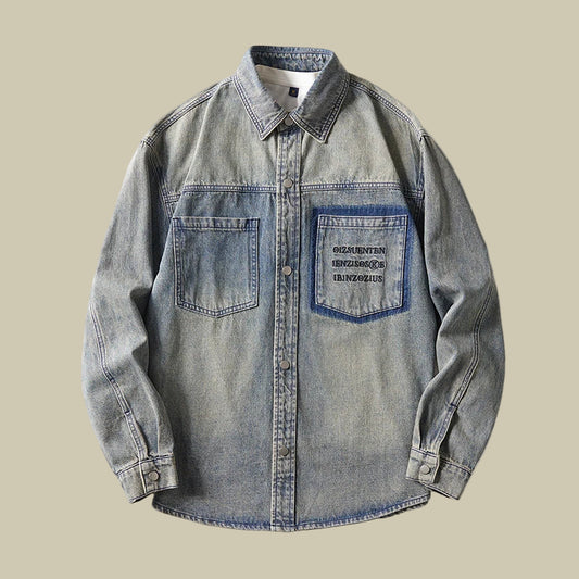 Collective Oversized - Men's Denim Shirt Indigo Relaxed