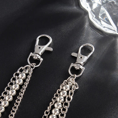 Collective Oversized - Unisex Pants Chain Metal Silver