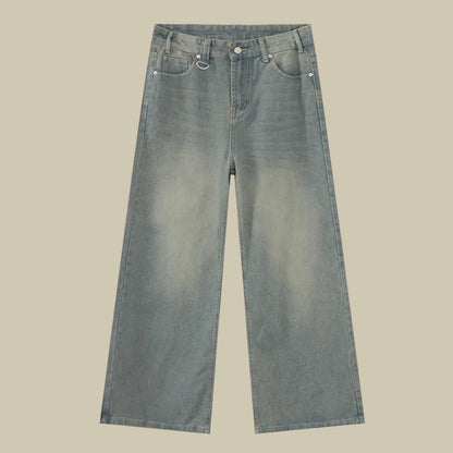 Collective Oversized - Men's Wide Leg Jeans Indigo Denim