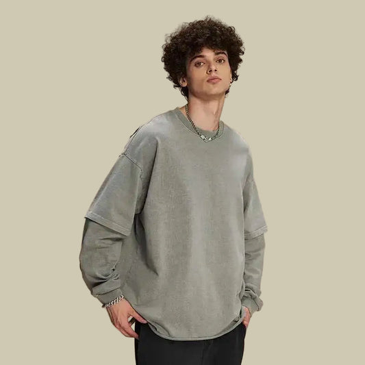 Collective Oversized - Unisex Long Double Sleeve Tee