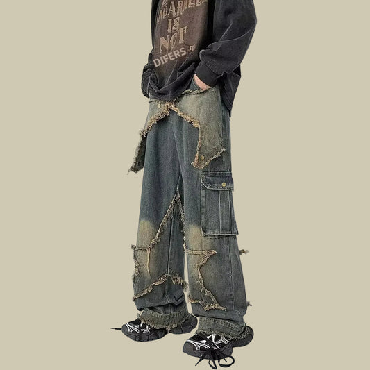 Collective Oversized - Men's Vintage Denim Jeans Navy