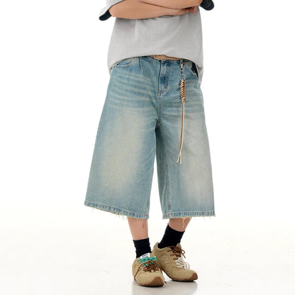 Collective Oversized - Men's Blue Oversized Denim Shorts