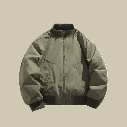 Collective Oversized - Men's Bomber Jacket Nylon Black Easy